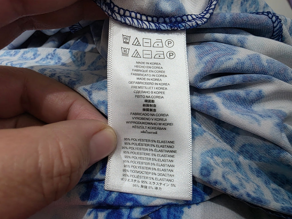 Vestido Michael Kors De Mujer Talla Grande Manga Larga Azul