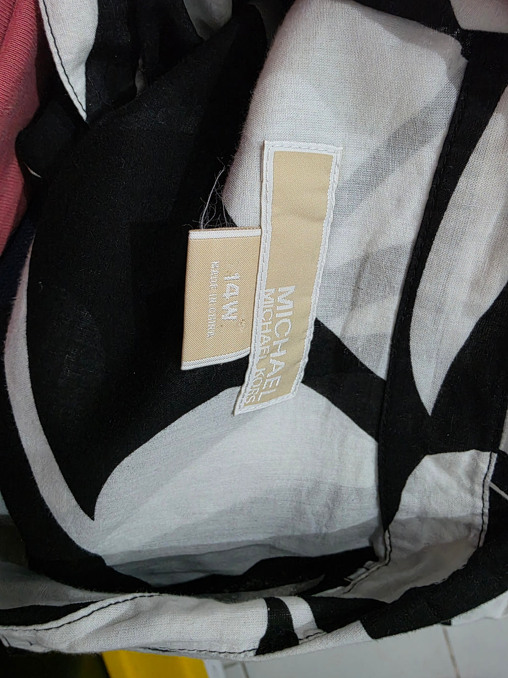 Camisa Michael Kors De Mujer Talla 14 De Mujer Blanco/negro