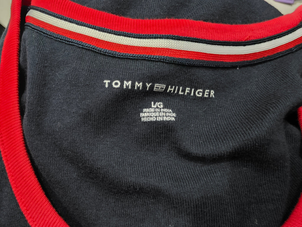 Vestido Sin Mangas Tommy Hilfiger Mujer Grande Azul Blanca