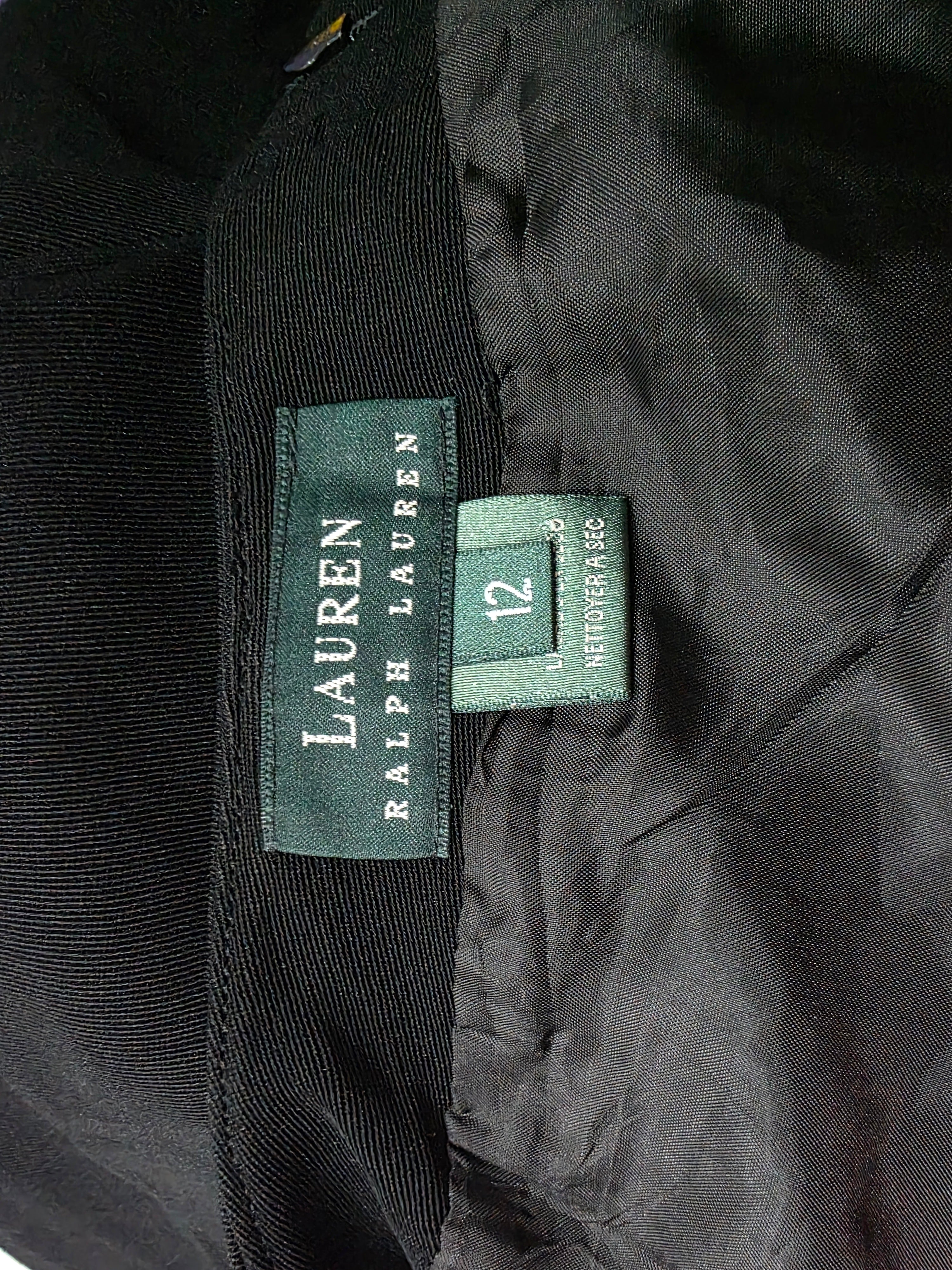 Pantalon Ralph Lauren De Mujer De Vestir Talla 12 Colornegro