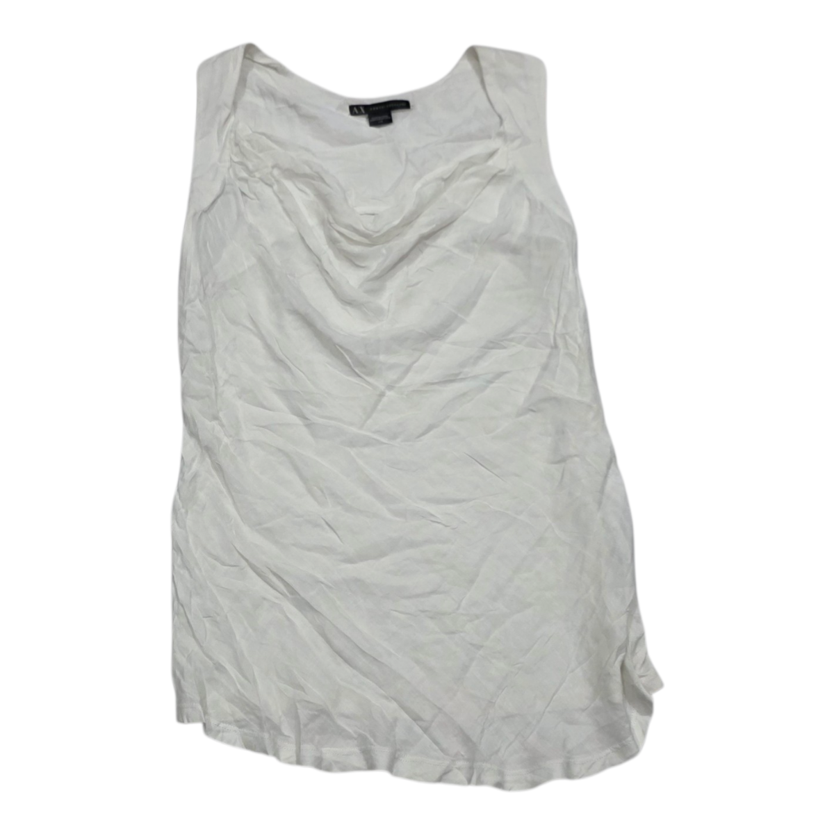 Blusa Armani Exchange Mujer Talla Grande Blanca De Viscose