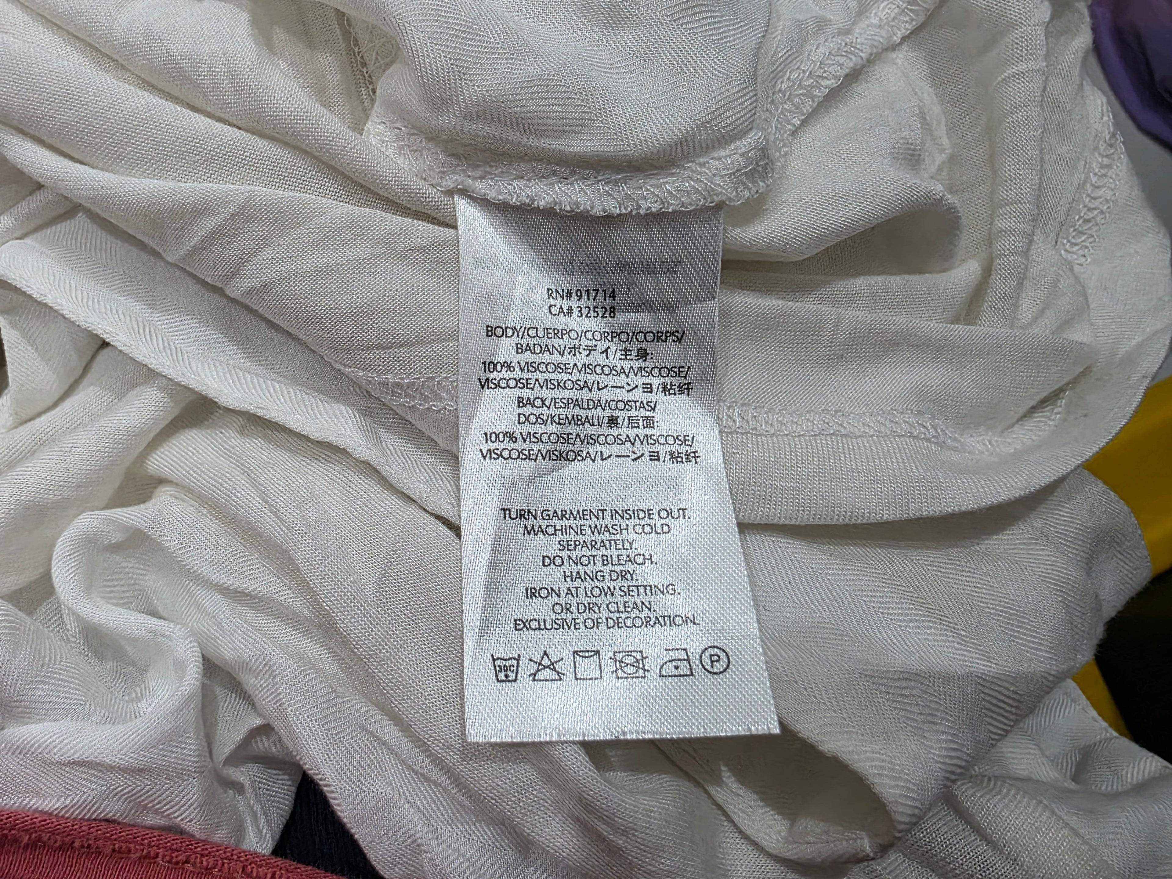 Blusa Armani Exchange Mujer Talla Grande Blanca De Viscose