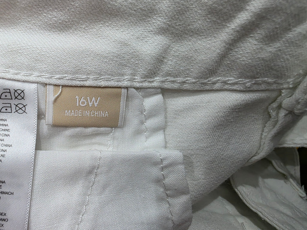 Pantalon Michael Kors De Mujer Talla 16w Color Blanco