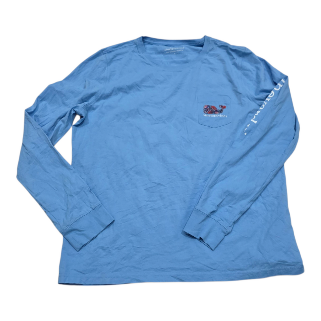 Playera Vineyard Vines De Mujer Talla Grande Azul Celeste