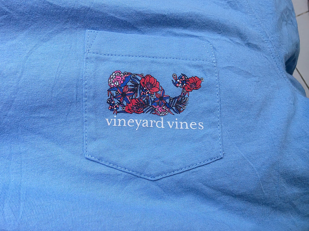 Playera Vineyard Vines De Mujer Talla Grande Azul Celeste