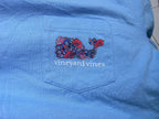 Playera Vineyard Vines De Mujer Talla Grande Azul Celeste