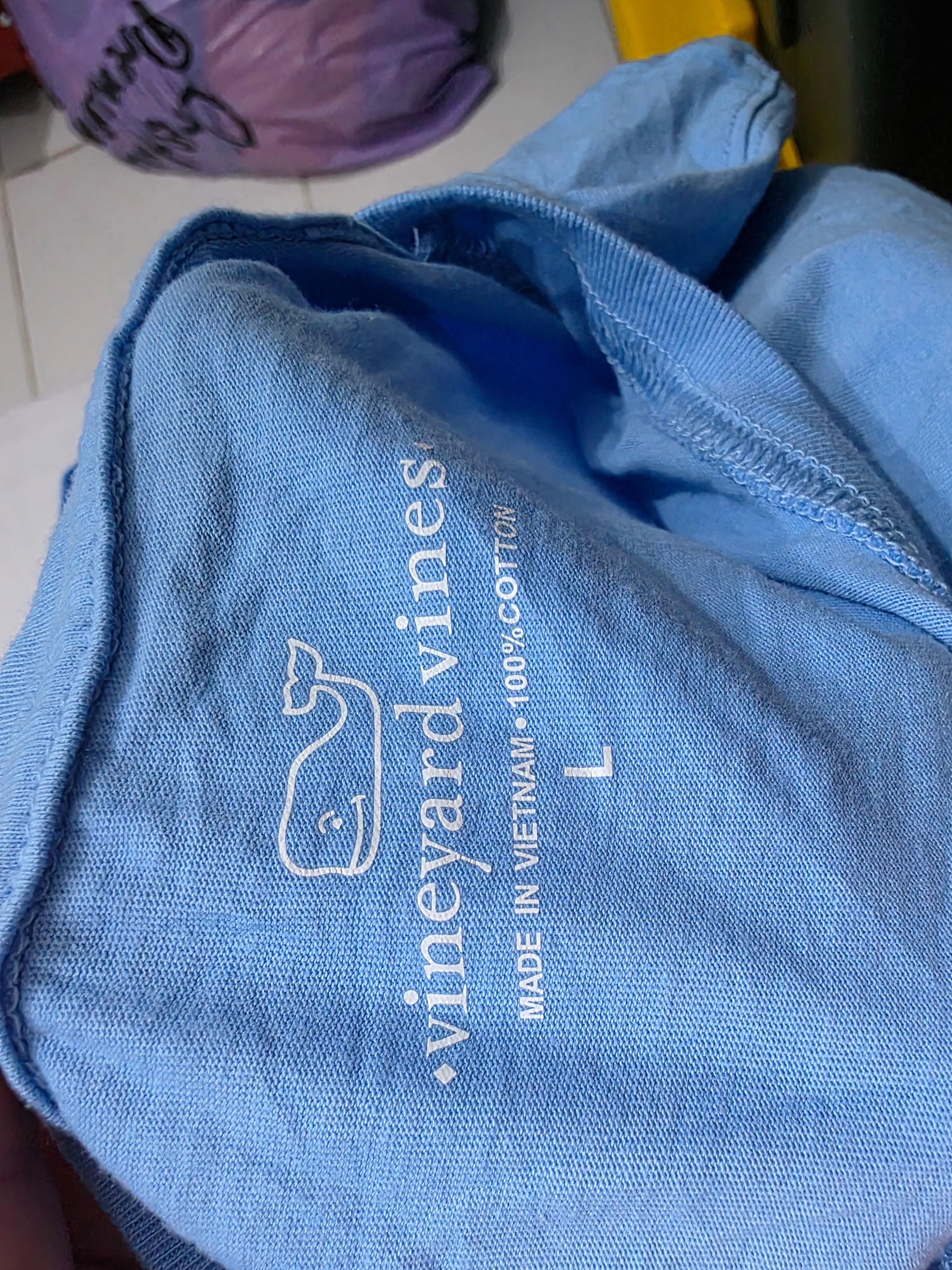 Playera Vineyard Vines De Mujer Talla Grande Azul Celeste