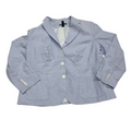 Blazer Ralph Lauren De Mujer Talla 14 Azul Con Lineas