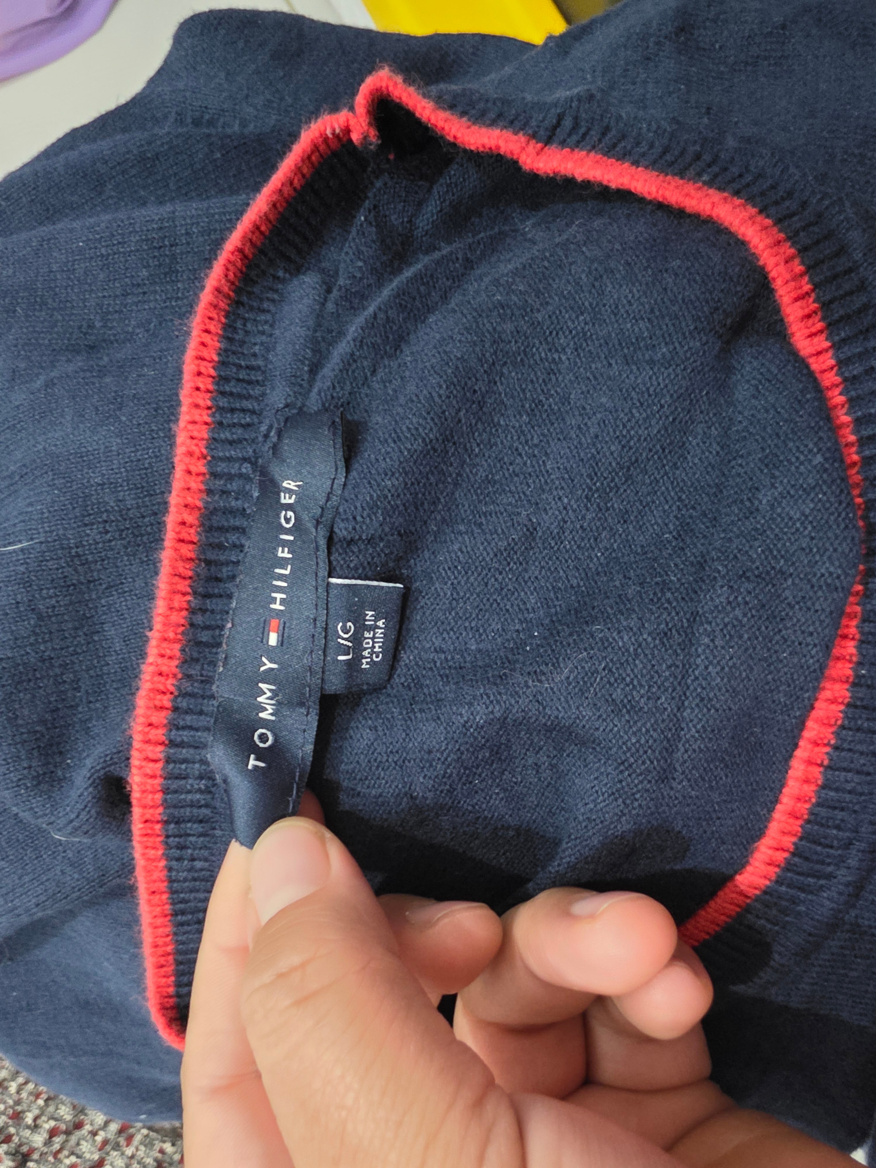 Sueter Tommy Hilfiger D Mujer Talla Grande Azul Con Brillos