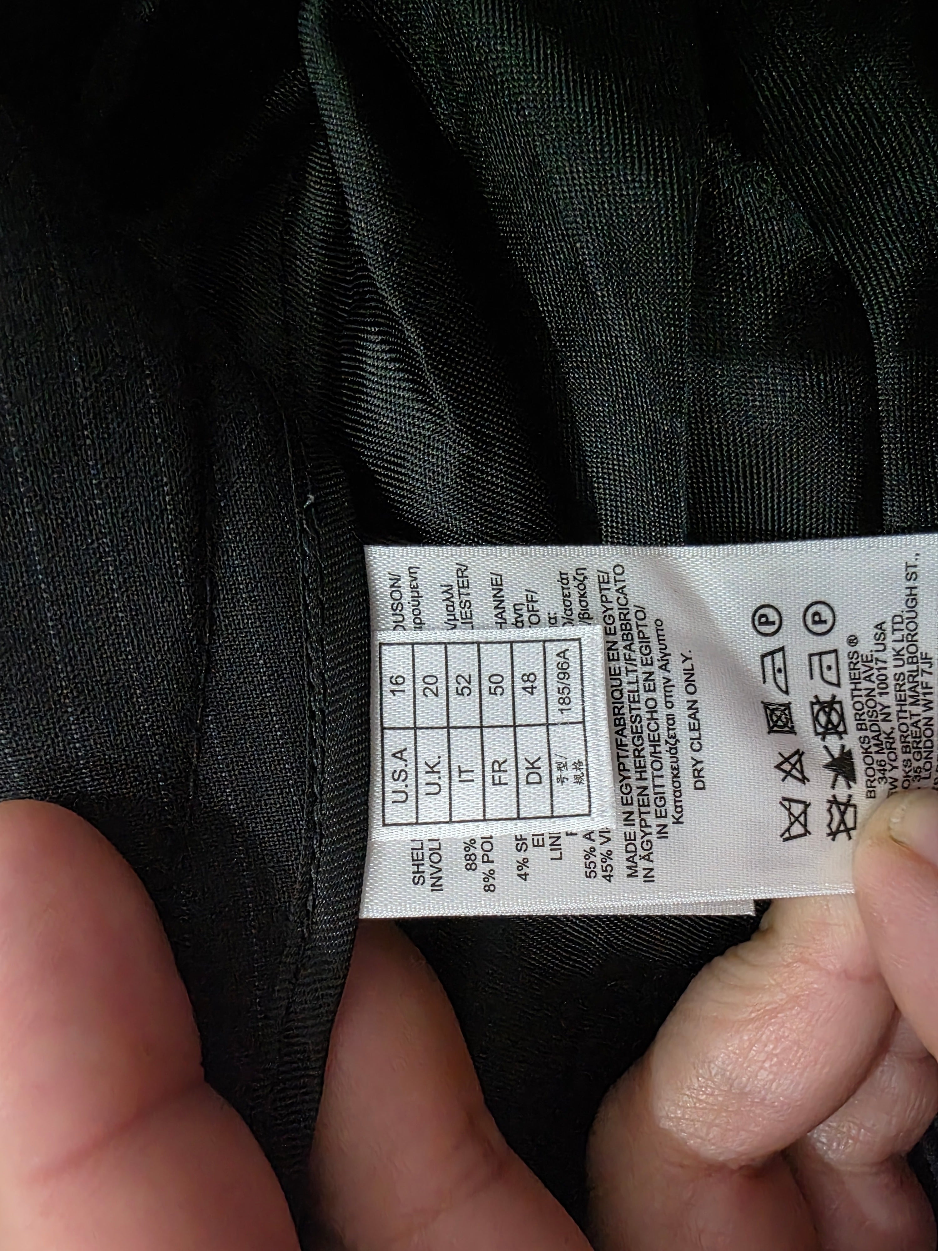 Pantalon De Vestir Brooks Brothers Talla 16 Colornegromujer