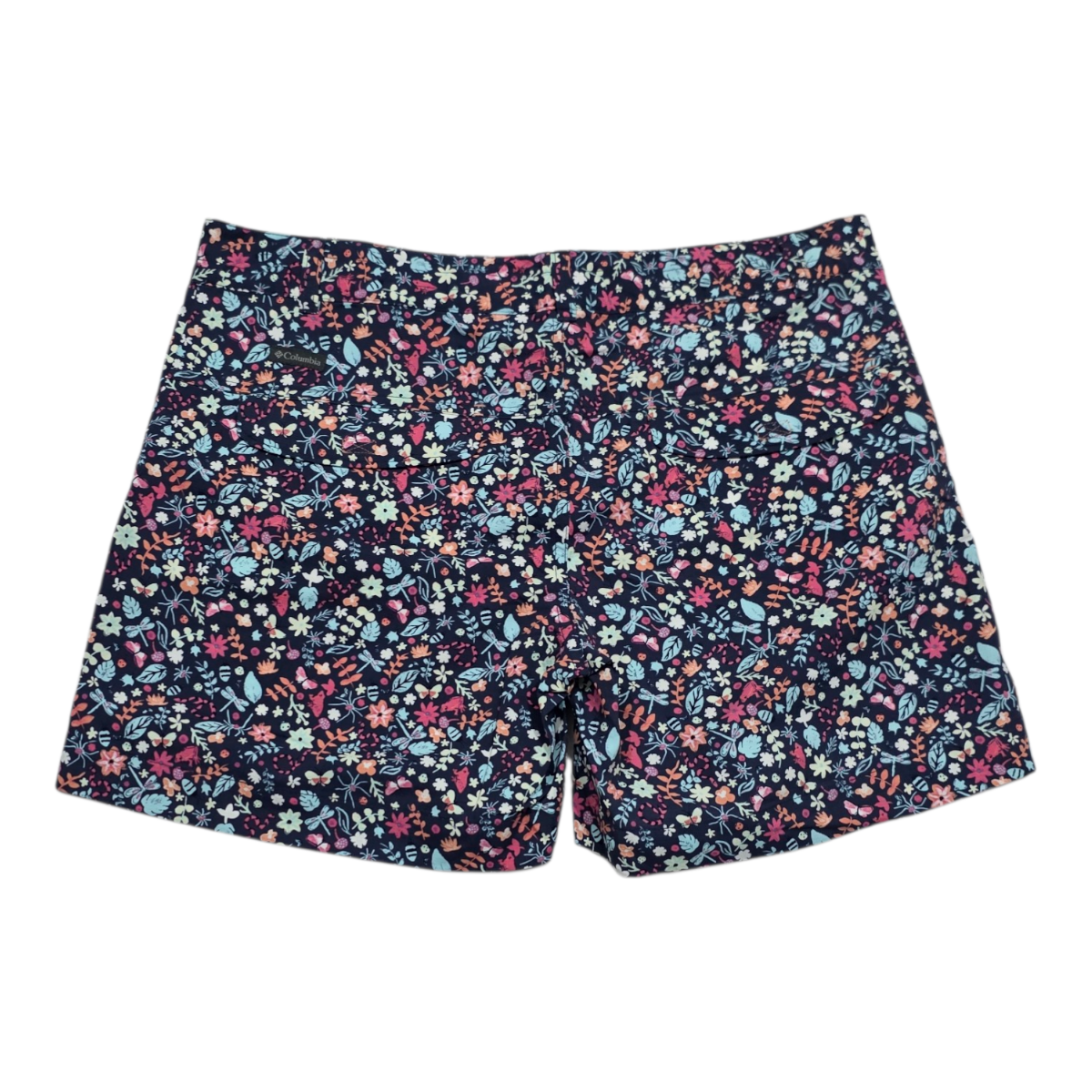 Short Columbia De Mujer Extra Grande Multicolor Floreado