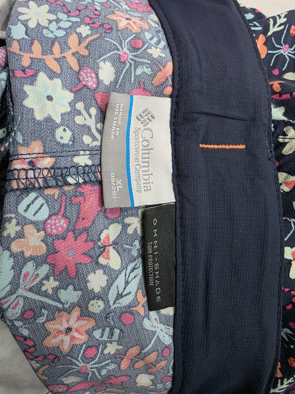 Short Columbia De Mujer Extra Grande Multicolor Floreado