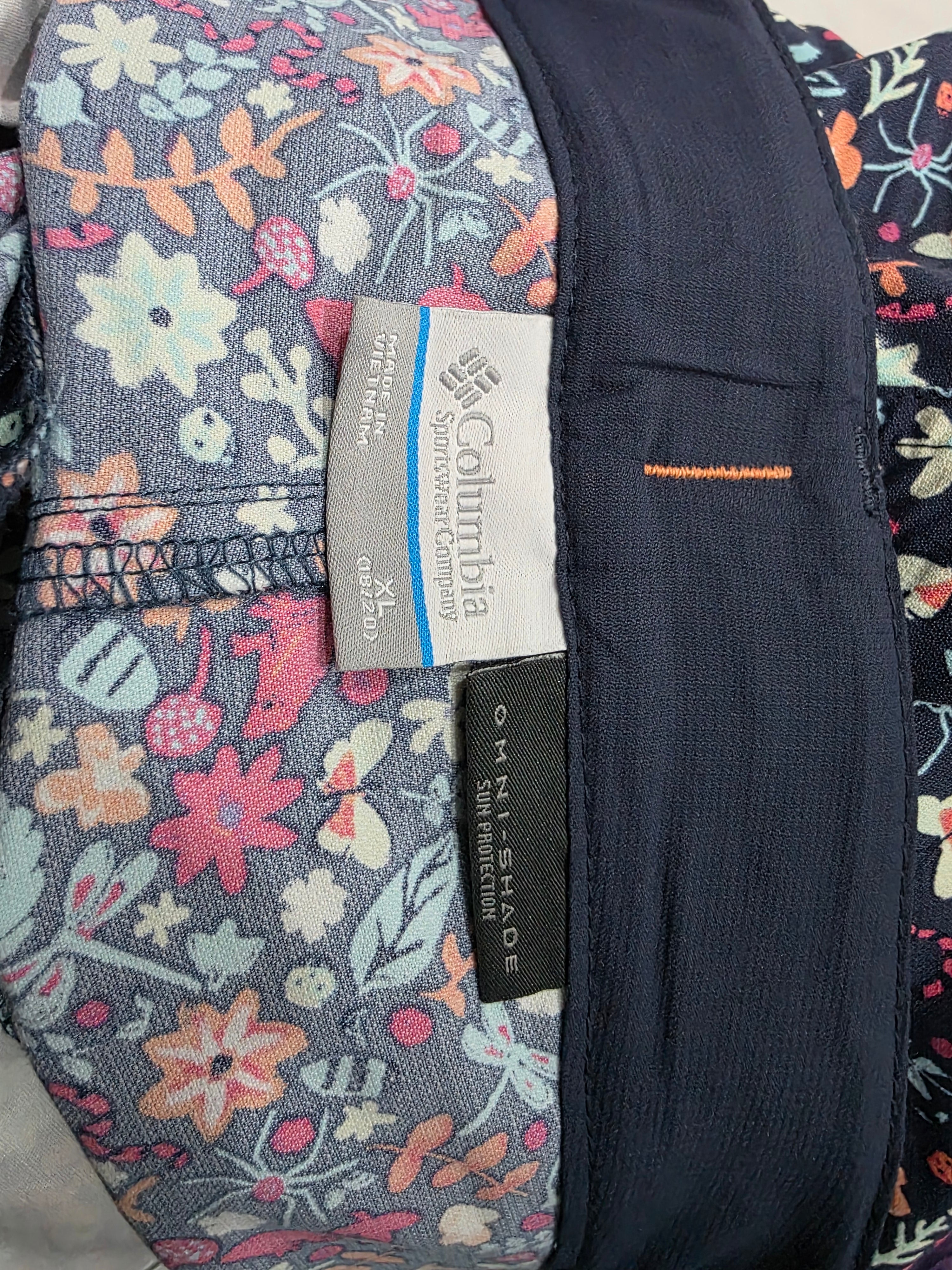 Short Columbia De Mujer Extra Grande Multicolor Floreado