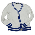 Sueter Ralph Lauren Extra Grande Blanco Con Azul De Viscosa