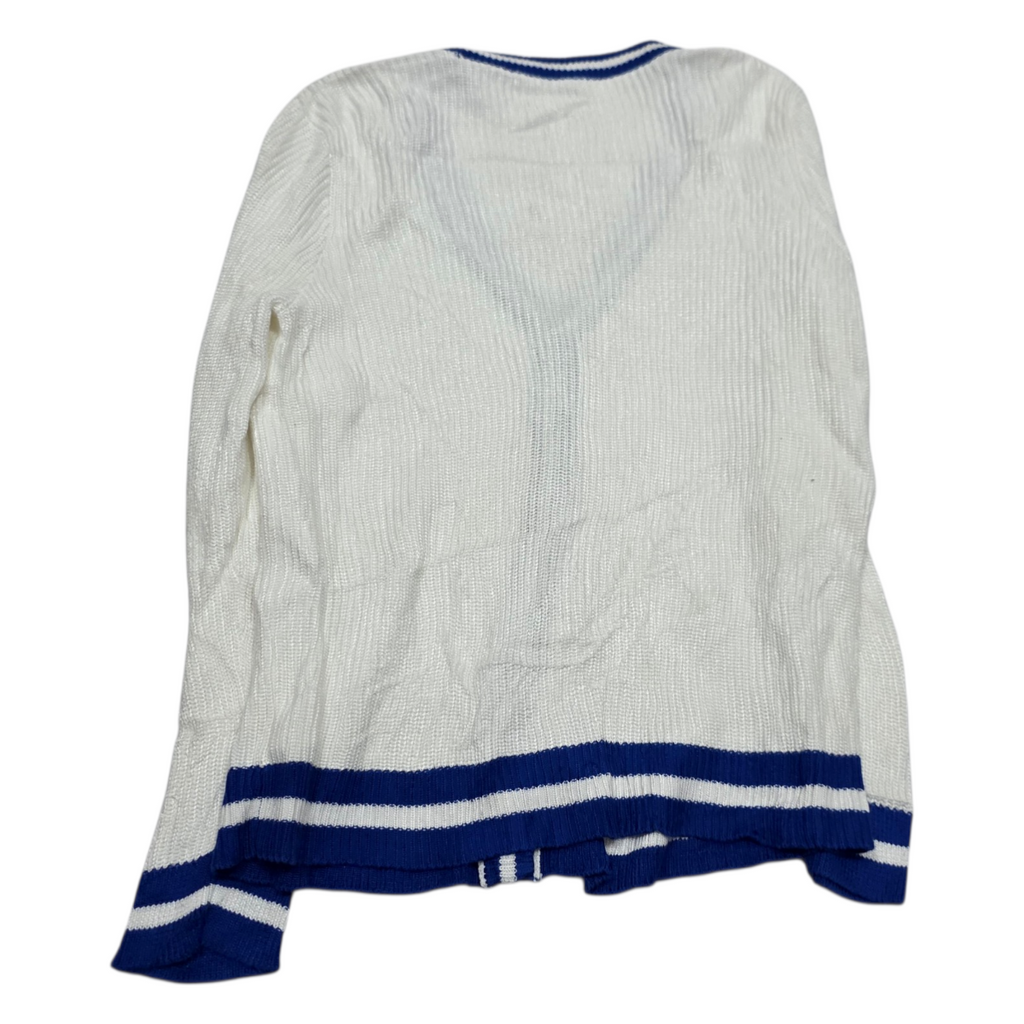 Sueter Ralph Lauren Extra Grande Blanco Con Azul De Viscosa
