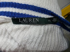 Sueter Ralph Lauren Extra Grande Blanco Con Azul De Viscosa