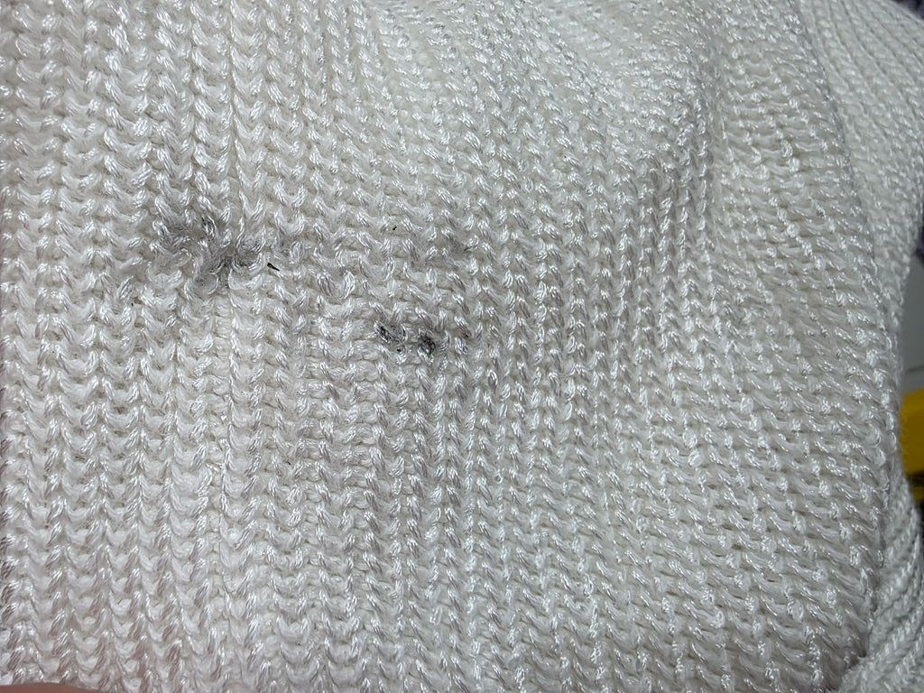 Sueter Ralph Lauren Extra Grande Blanco Con Azul De Viscosa