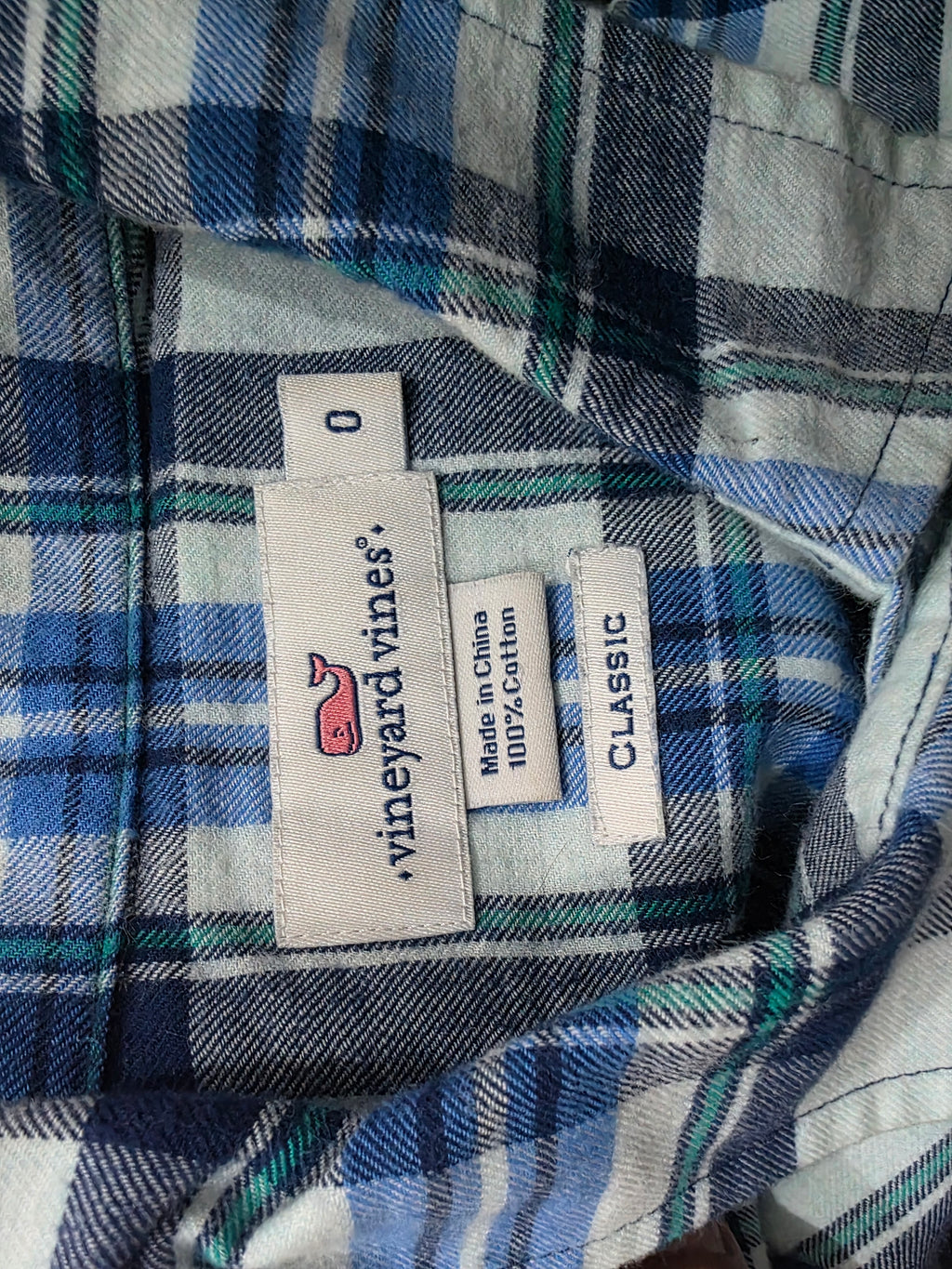 Camisa Vineyard Vines De Mujer Talla 0 Classic Azul Acuadros