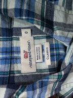 Camisa Vineyard Vines De Mujer Talla 0 Classic Azul Acuadros