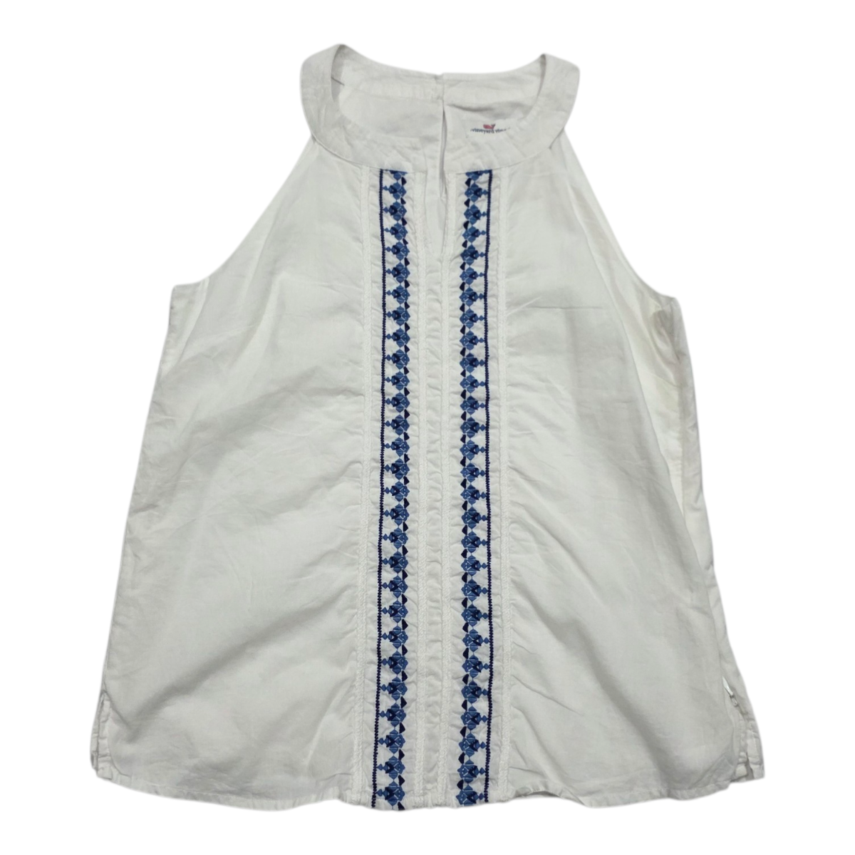 Blusa Vineyard Vines Mujer Color Blanco Sin Mangas Talla 0