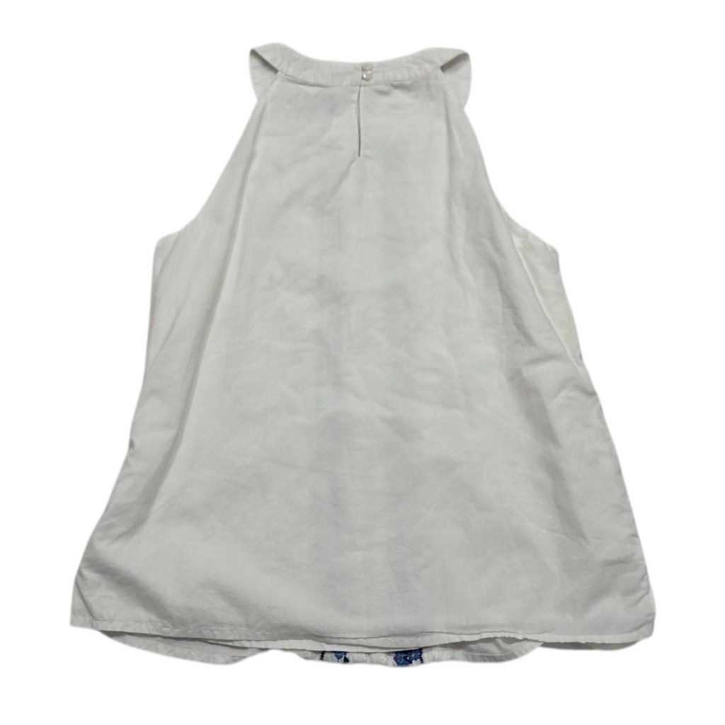 Blusa Vineyard Vines Mujer Color Blanco Sin Mangas Talla 0