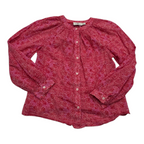 Camisa Abombada Rosa Con Flores Vineyard Vines Talla Xxs