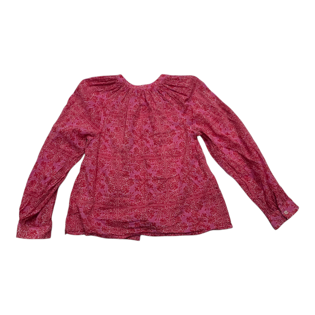 Camisa Abombada Rosa Con Flores Vineyard Vines Talla Xxs