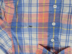 Blusa Vineyard Vines Naranja/azul A Cuadros De Mujer Talla 0