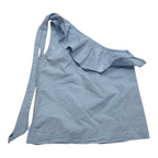 Blusa Vineyard Vines Azul Cielo Hombro Con Olan Moño Talla 0