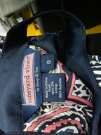 Blusa De Seda Vineyard Vines De Mujer Talla 0 Azul/rosa