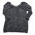 Blusa Michael Kors De Mujer Gris Jaspeada Extra Chica