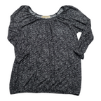 Blusa Michael Kors De Mujer Gris Jaspeada Extra Chica