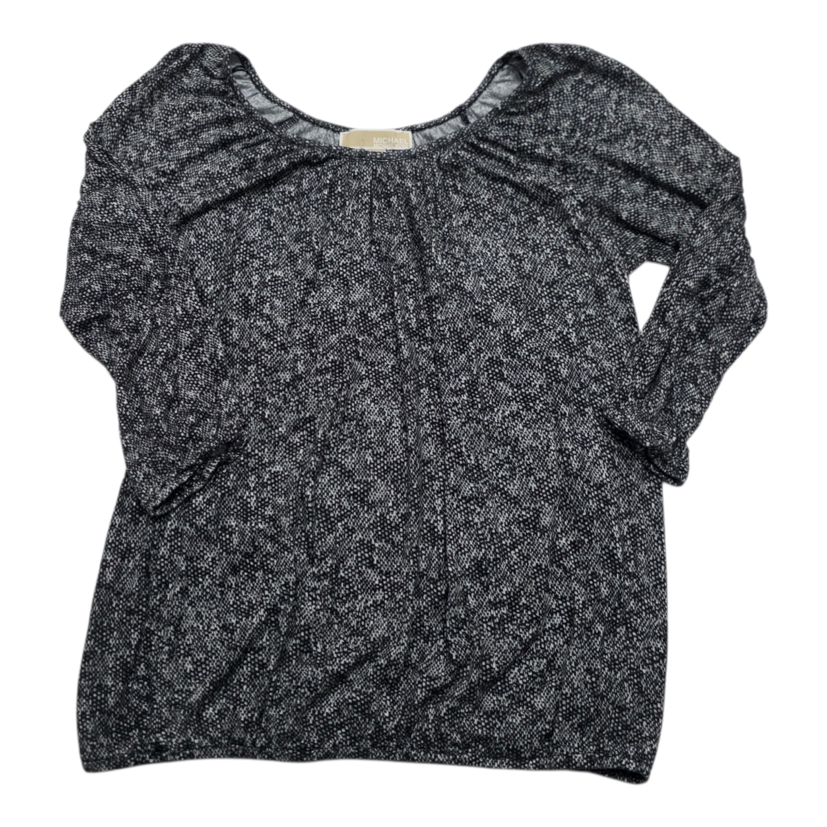 Blusa Michael Kors De Mujer Gris Jaspeada Extra Chica
