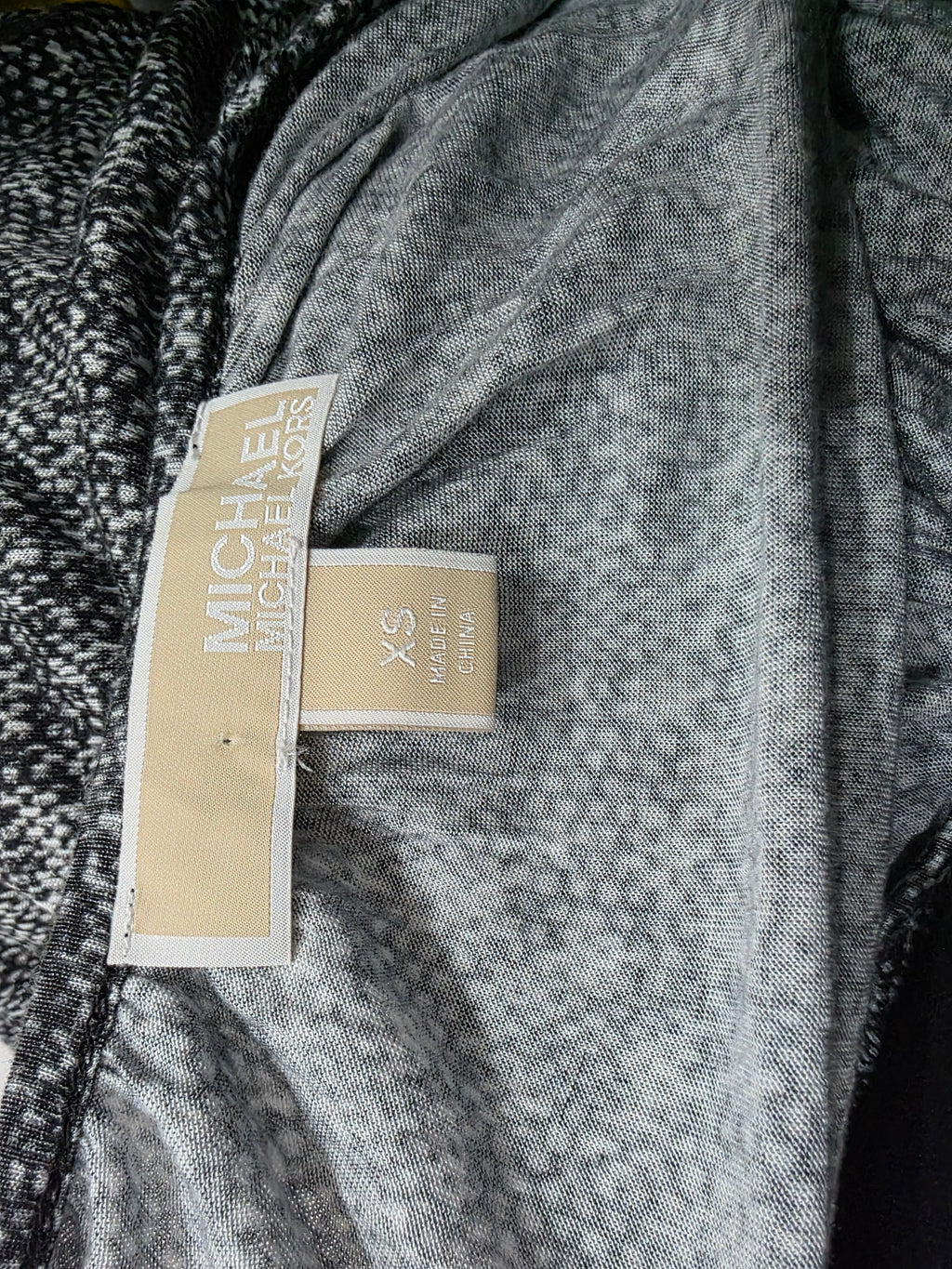 Blusa Michael Kors De Mujer Gris Jaspeada Extra Chica
