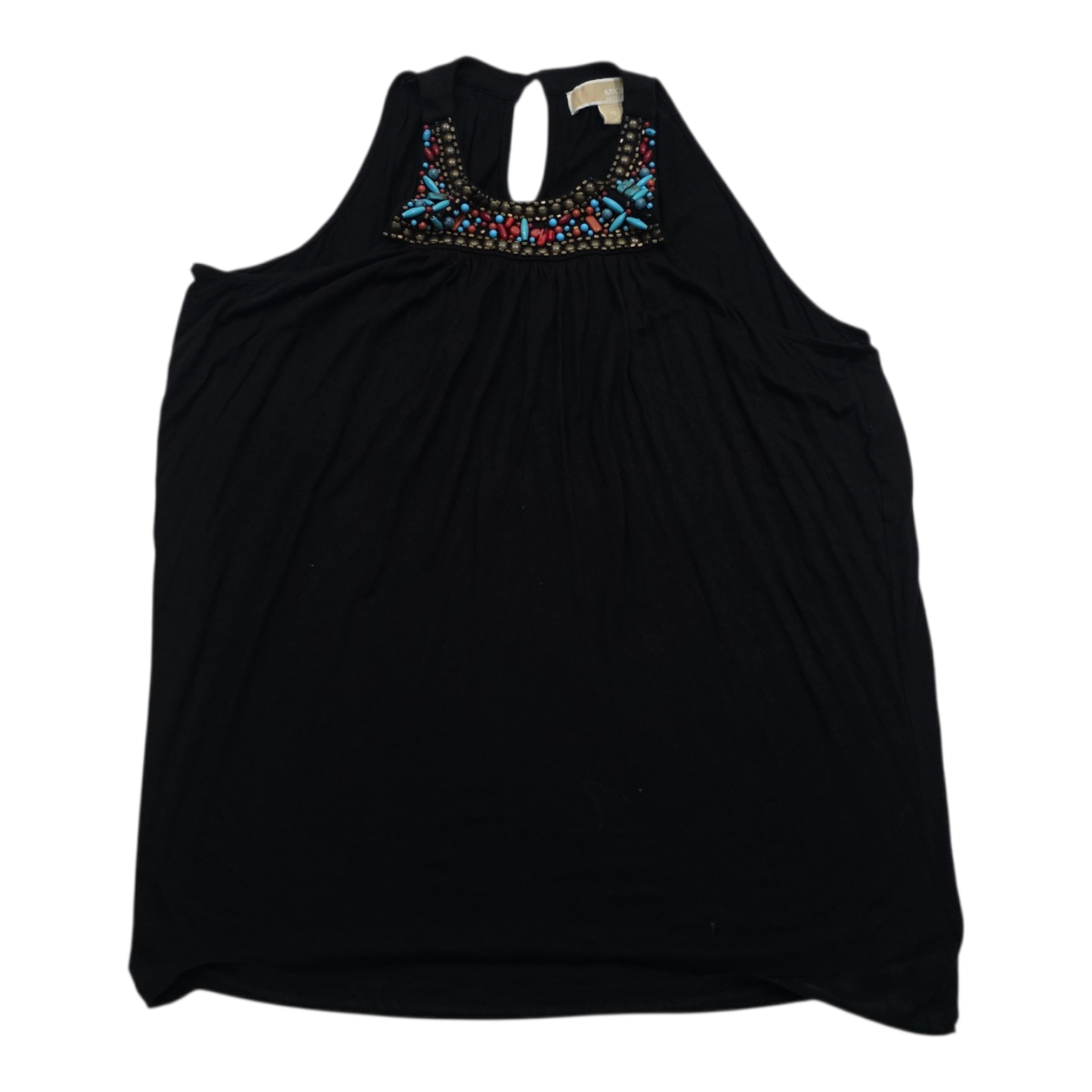 Blusa Michael Kors Sin Mangas Color Negro Extra Chica
