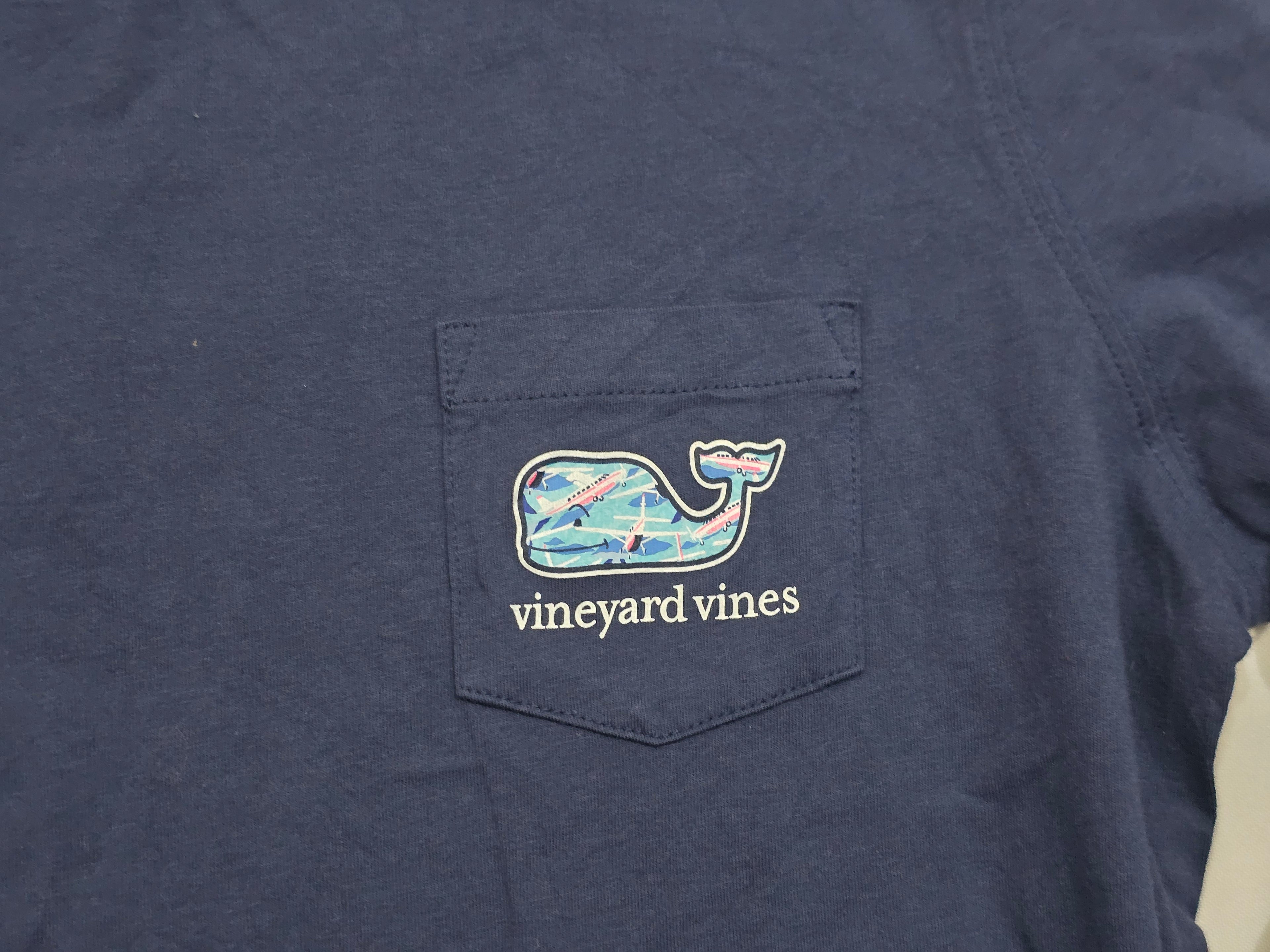 Playera Vineyard Vines Azul Marino Extra Chica De Mujer
