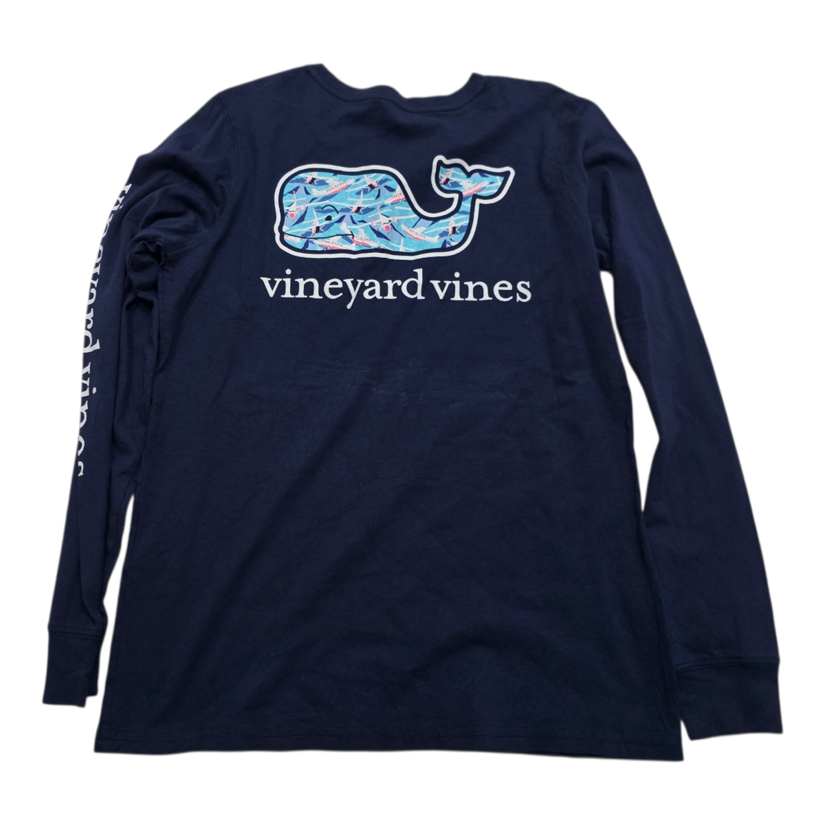 Playera Vineyard Vines Azul Marino Extra Chica De Mujer