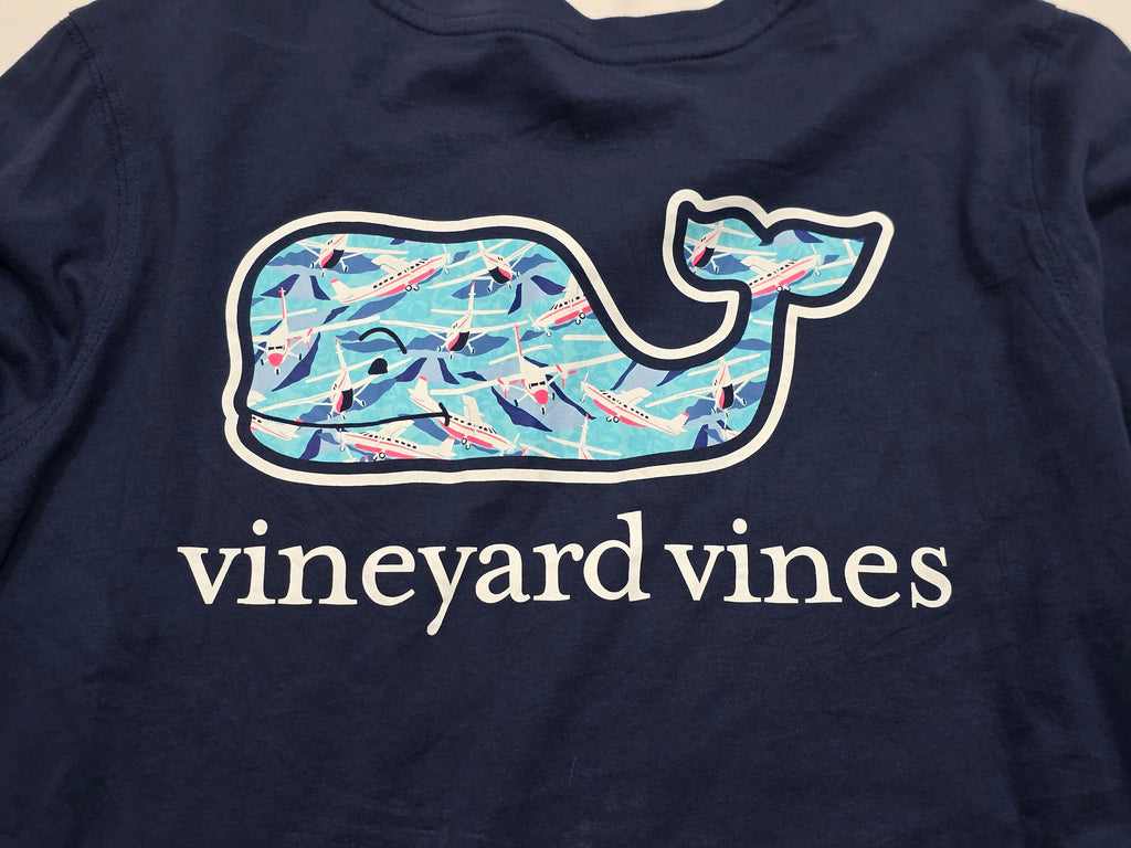 Playera Vineyard Vines Azul Marino Extra Chica De Mujer