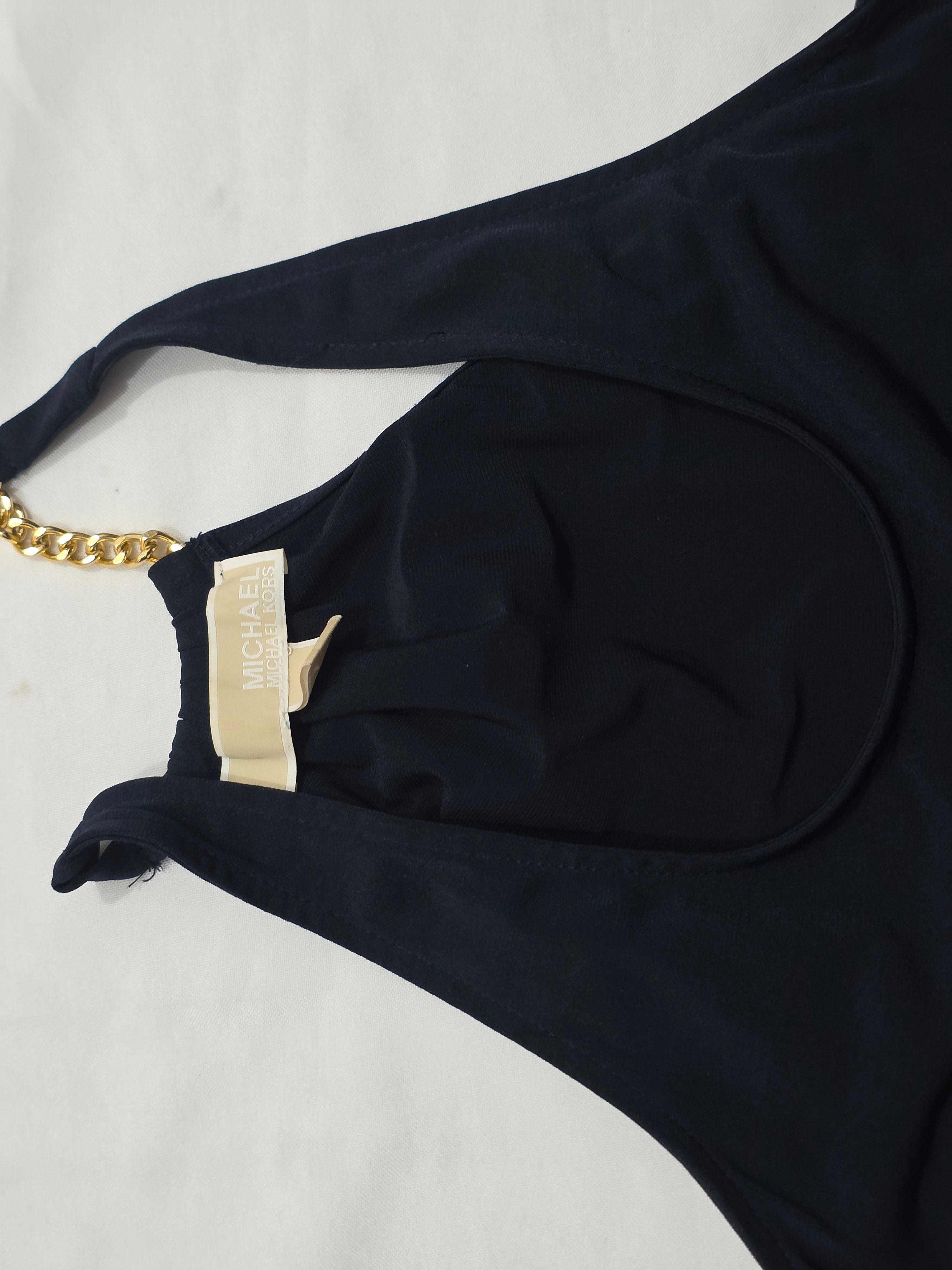 Blusa Michael Kors Mujer Extra Chica Sin Mangas Con Cadena