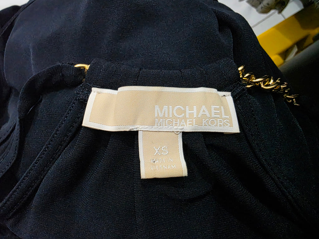 Blusa Michael Kors Mujer Extra Chica Sin Mangas Con Cadena