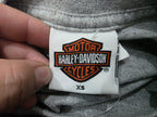 Playera Harley Davidson Mujer Extra Chica Gris Manga Corta