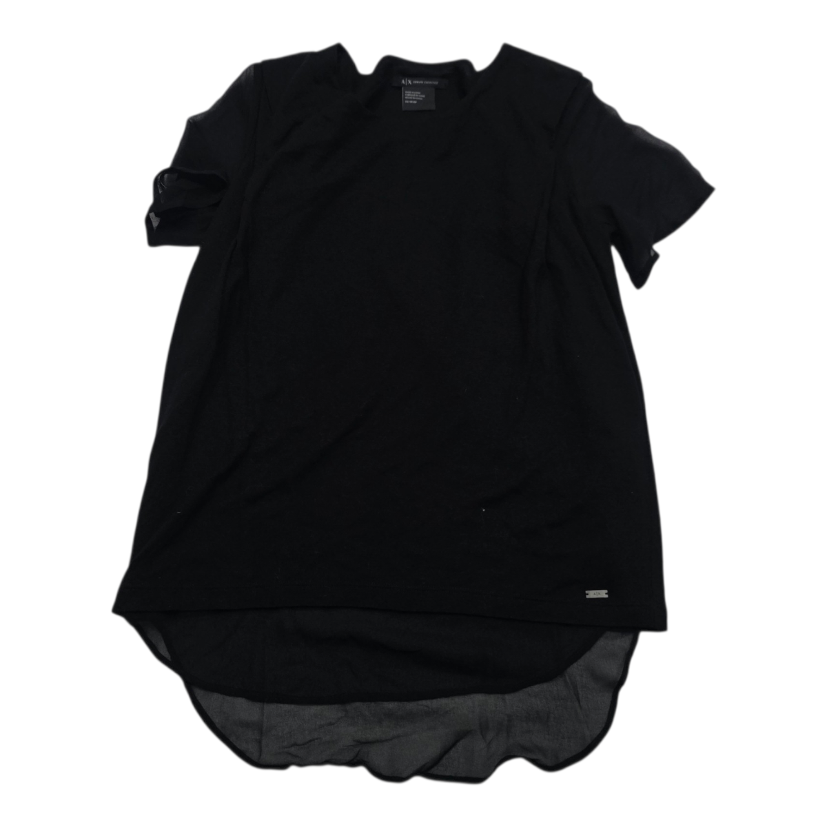 Blusa Armani Exchange Mujer Color Negro Extra Chica