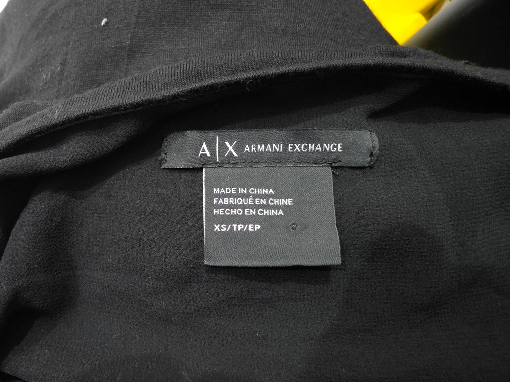 Blusa Armani Exchange Mujer Color Negro Extra Chica