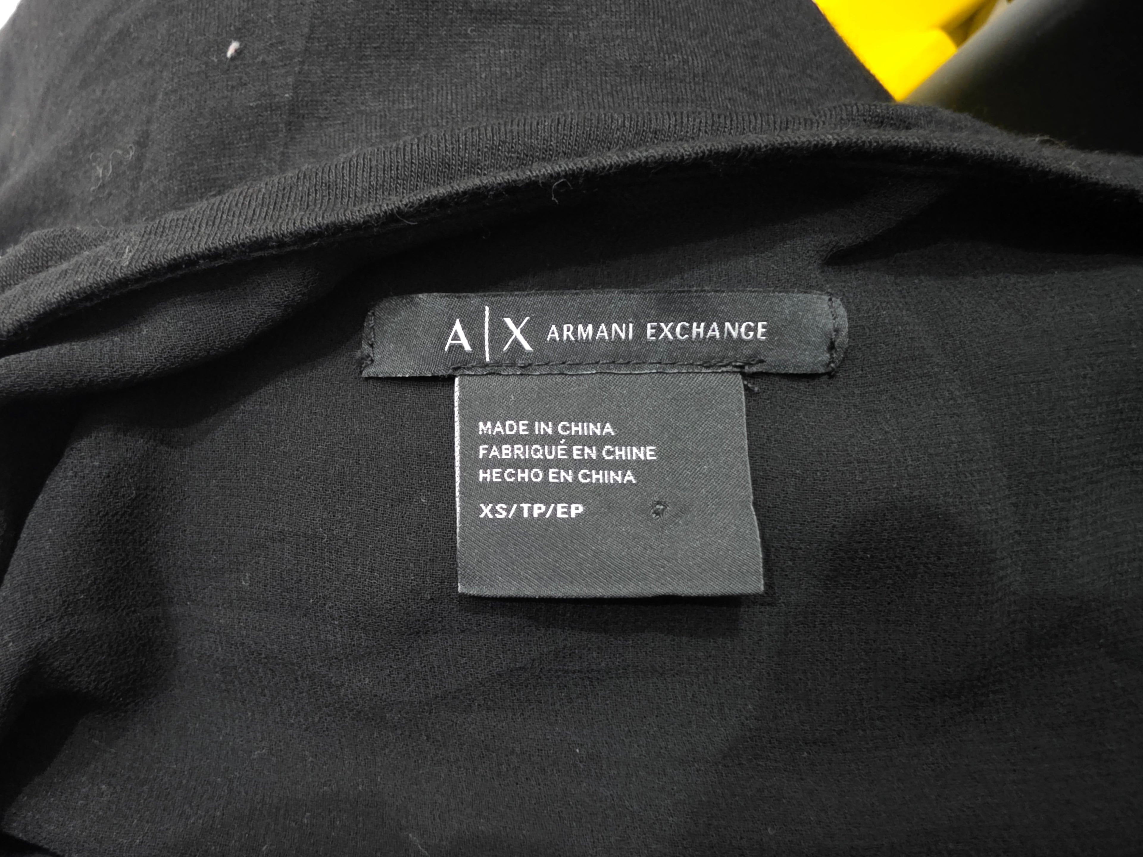 Blusa Armani Exchange Mujer Color Negro Extra Chica