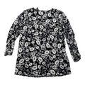 Blusa Karl Lagerfeld Extrachica Mujer Color Negra Floreada
