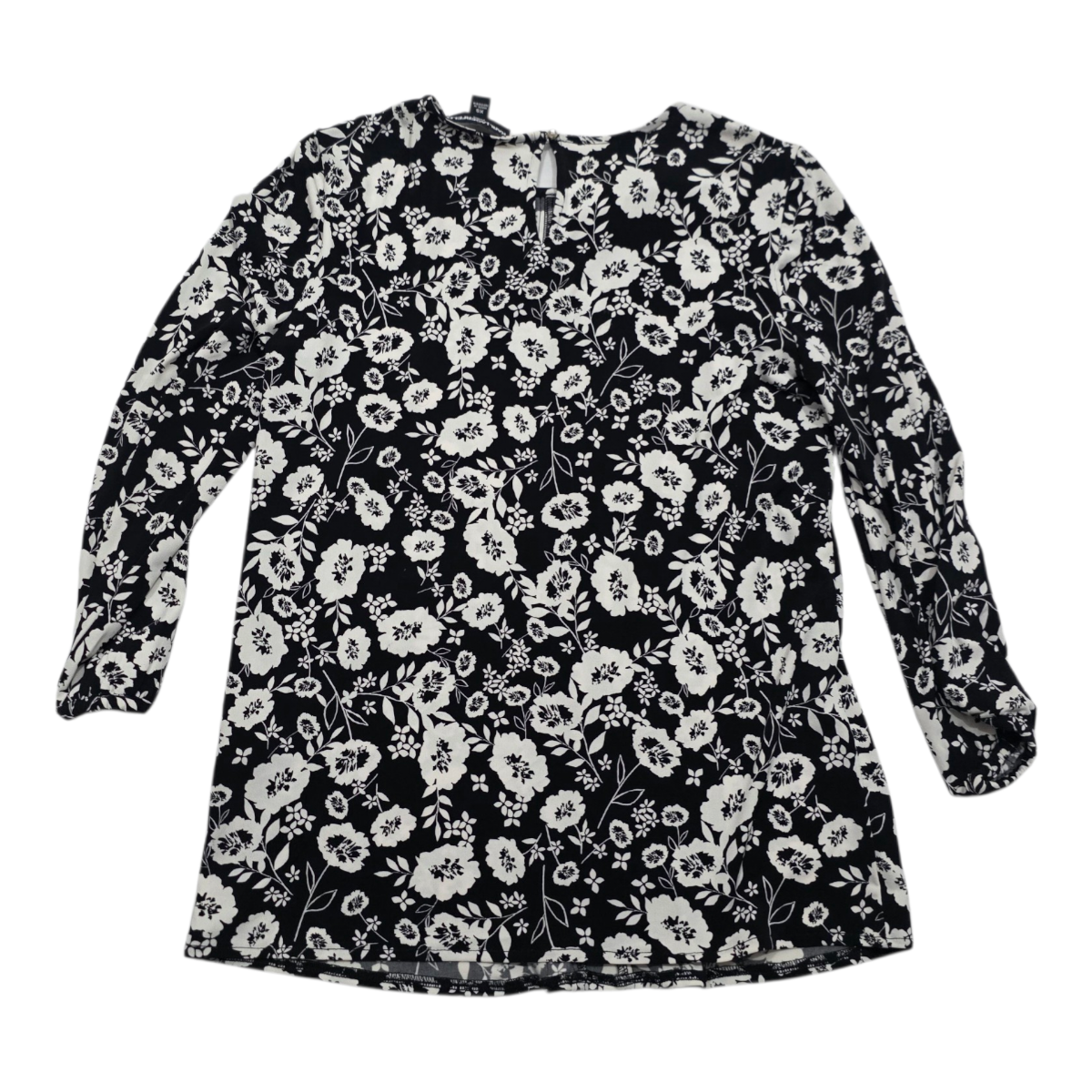 Blusa Karl Lagerfeld Extrachica Mujer Color Negra Floreada