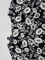 Blusa Karl Lagerfeld Extrachica Mujer Color Negra Floreada