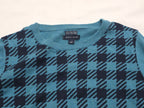 Sueter Tommy Hilfiger De Mujer Azul Petroleo Con Cuadros