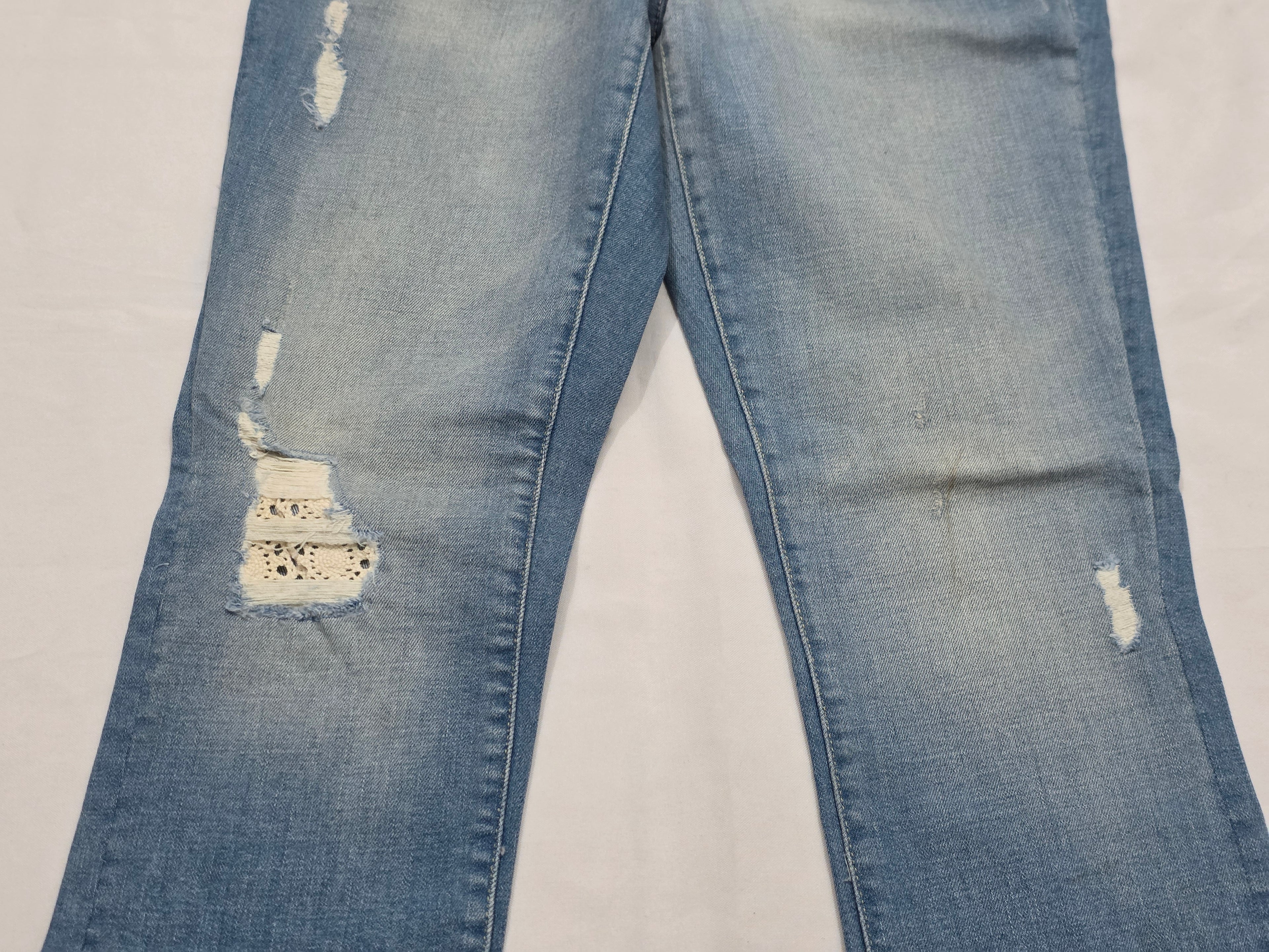 Pantalon Tommy Hilfiger Mujer Talla 6 Mezclilla Azul Claro