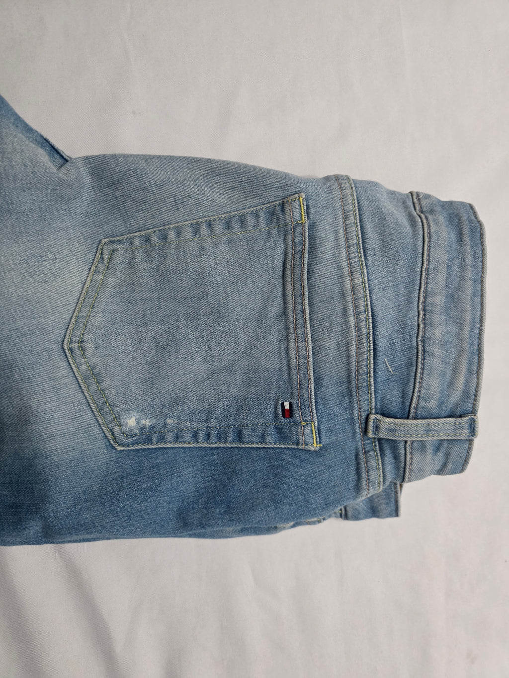 Pantalon Tommy Hilfiger Mujer Talla 6 Mezclilla Azul Claro